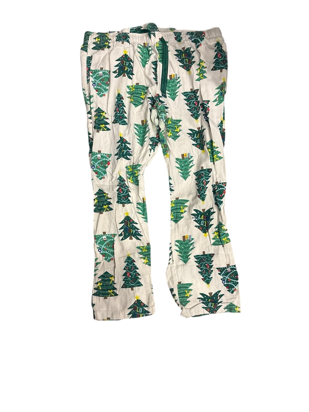 Old Navy Green Tree Print Pajama Pants - Green on Cream